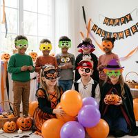 Masques en feutre écologiques, durables et amusants pour enfants, avec logo personnalisé, pour les fêtes d'Halloween