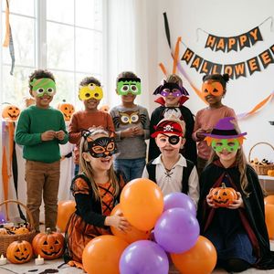 Masques en feutre écologiques, durables et amusants pour enfants, avec logo personnalisé, pour les fêtes d'Halloween - Product Image 6