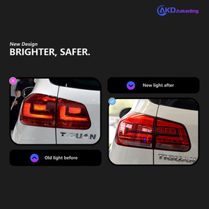 Feux arrière de style automobile pour <span class=keywords><strong>Tiguan</strong></span> 2012-2016, signal LED, frein, indicateur dynamique, signal DRL, accessoires automobiles - Product Image 4