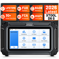 Pembaruan Gratis Seumur Hidup XTOOL D6S Pemindai Kendaraan Multi-merek Mesin Diagnostik Profesional Otomotif untuk Semua Mobil 30+ Reset