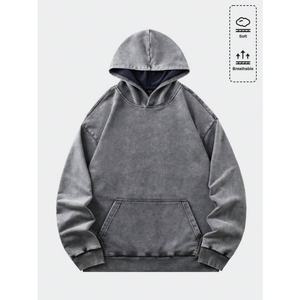 Sweat-shirt brodé personnalisé, délavé au soleil, en coton lourd 420 g/m², épaules tombantes, vintage, délavé à l'acide, sweat-shirt pour homme - Product Image 1