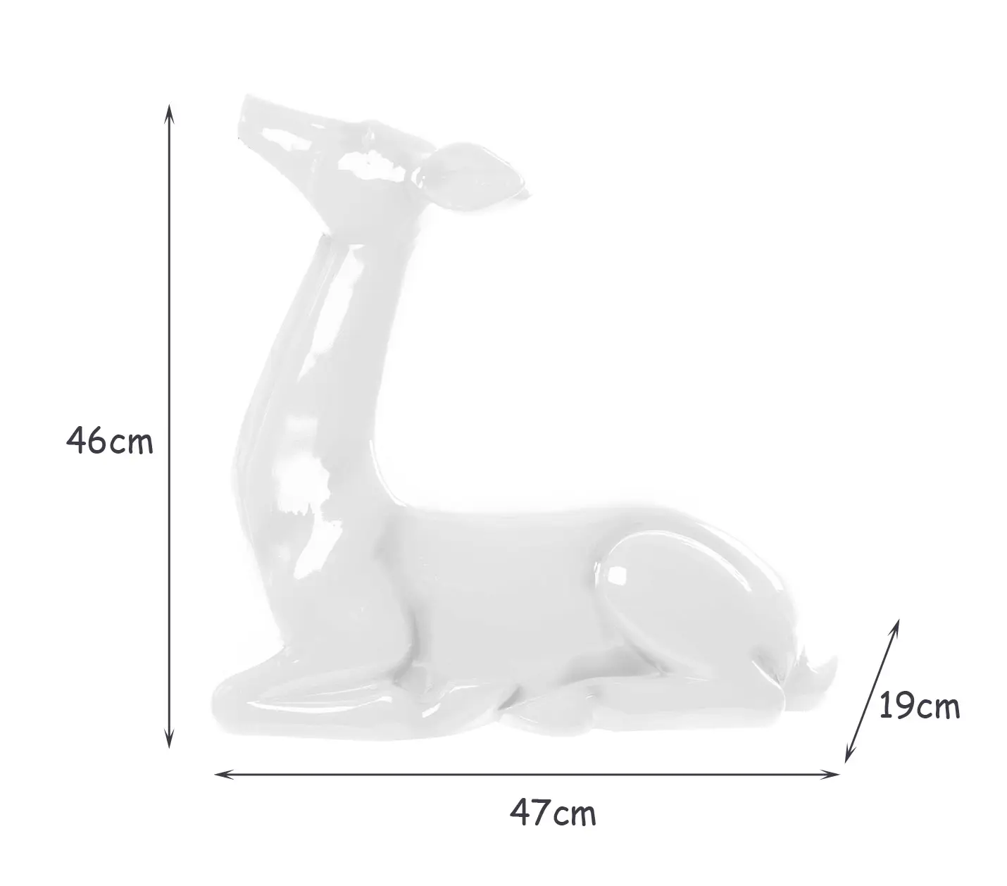 Table ornaments resin crafts White Deer