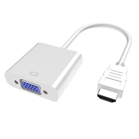 Cable Adaptador de Audio y Video HD-MI a VGA de Fábrica, Convertidor HDTV Plug&Play para Consola de Juegos PS4, Computadora, Monitor de TV, Proyector
