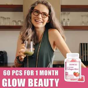 OEM Label pribadi kolagen kecantikan Vitamin Gummies <span class=keywords><strong>Glutathione</strong></span> kolagen Glow Gummy permen perawatan kulit mencerahkan suplemen - Product Image 5