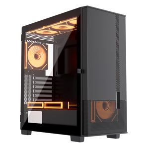 เคสคอมพิวเตอร์ตั้งโต๊ะแบบ Full Tower สำหรับเล่นเกม วัสดุ SPCC รองรับเมนบอร์ด EATX พร้อมแผงข้างกระจกและตาข่าย ลดราคาพิเศษ - Product Image 1