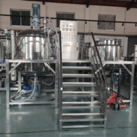 Levantamiento hidráulico Pasta de dientes Fabricación de tarros Crema Mezcla Agitador Loción corporal Homogeneizador Mezclador