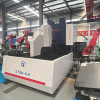 Ligne de production automatisée de tôles avec robot de soudage laser Paneladora, plieuse de panneaux CNC pour l'industrie 4.0 tout-en-un