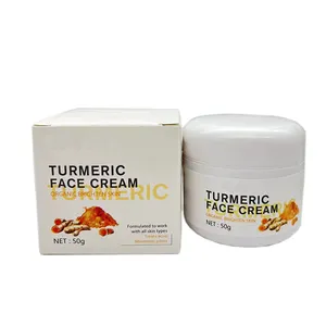 100% natural organic beauty products private label OEM skin care turmeric whitening face cream