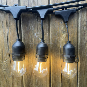 Iluminación decorativa al aire libre de plástico luces de cadena S14 10m <span class=keywords><strong>48FT</strong></span> 20m impermeable LED festón de Navidad para decoraciones - Product Image 4