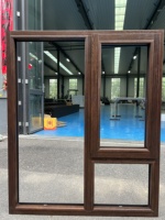 Ventanas de Madera y Aluminio de Roble Rojo Americano de Lujo Personalizadas para Villas Modernas