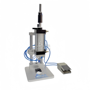 Gran oferta, máquina de prensado de anillo de collar de prensado de tapado neumático, máquina de sellado de botellas de Perfume, máquina de prensado de Cuello medio - Product Image 1