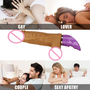 Mainan Seks Grosir Dildo Besar Bergetar Tekstur Silikon Lembut Realistis untuk Wanita dan Pria - Product Image 4