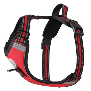 Harnais pour chien de style gilet 3D réglable en nylon réfléchissant avec sangle de traction dorsale et poitrine, lavable, fermeture à boucle, directement de l'usine - Product Image 5