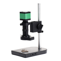 Microscope vidéo 48MP, caméra industrielle USB, capteur CMOS, 1080P 60FPS pour objectif C-mount 100X, lumière LED, réparation, soudure, puce