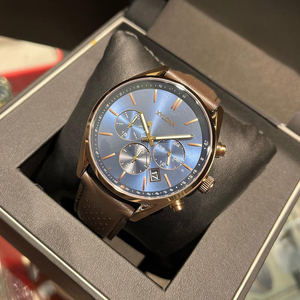 <span class=keywords><strong>Orologio</strong></span> Cronografo da <span class=keywords><strong>Uomo</strong></span> <span class=keywords><strong>con</strong></span> <span class=keywords><strong>Cinturino</strong></span> <span class=keywords><strong>in</strong></span> <span class=keywords><strong>Pelle</strong></span> e Rete Traspirante, Quadrante <span class=keywords><strong>in</strong></span> Acciaio Inossidabile e Lancette Luminose - Product Image 4