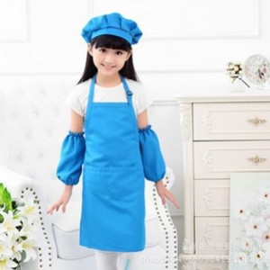 Custom Printed Blank Child Garden Chef <b>Apron</b> <b>Waterproof</b> Organic Cotton Painting Kitchen School Cooking Kids Gear - Product Image 1