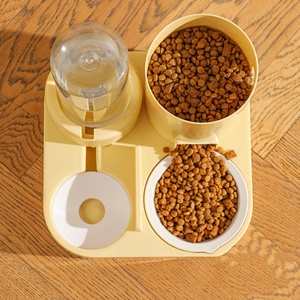 New <b>Automatic</b> 2-in-1 Food Feeding <b>Water</b> Feeding Device Pets Feeder Small Bell <b>Water</b> <b>Dispenser</b> Cat Bowl Pet Supplies for Cats - Product Image 4