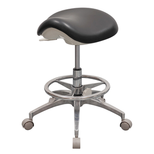 Tabouret ergonomique de dentiste avec coussin en forme de selle, mobilier médical pour clinique, laboratoire et bureau - Product Image 1