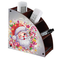 Boîte de rangement double face en acrylique pour kit de peinture artistique sur bois, peinte à la main, avec design de dessin animé DIY et forme spéciale