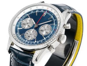 นาฬิกาข้อมืออัตโนมัติ ตัวเรือนสแตนเลสสตีลคุณภาพสูง ประดับอัญมณีหรูหรา เรืองแสง พร้อมปฏิทินถาวร หน้าปัดขนาด 22 มม. และ 44 มม. - Product Image 4