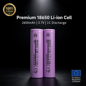 Batterie au lithium de stockage d'énergie Premium 18650 1200mAh 1300mAh 1500mAh 1800mAh 2600mAh pour éclairage solaire de jardin, jouets, faible coût - Product Image 1