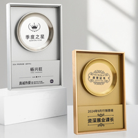 Nouvelle plaque d'honneur personnalisée haut de gamme et élégante 2025 – Médaille d'autorisation en métal pour agent et franchisé, personnalisable, impression UV commémorative