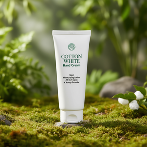 Crème pour les mains au coton blanc 50 ml, lotion hydratante pour tous types de peaux, formule K Beauty - Product Image 3