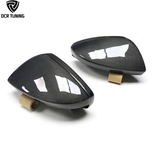 Copertura Specchietto Auto in Fibra di Carbonio LHD di Ricambio per <span class=keywords><strong>Audi</strong></span> A6 S6 <span class=keywords><strong>RS6</strong></span> C8 A7 S7 RS7 A8 2018+ Guscio Specchietto Laterale Telaio Specchietto Retrovisore - Product Image 1