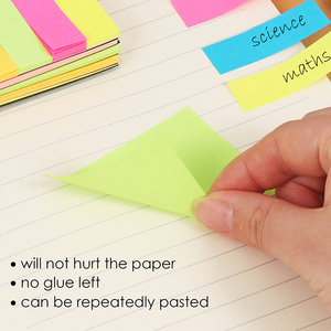 Foska - Pestañas Adhesivas de Papel Offset de Diferentes Colores, Notas Adhesivas, Marcadores de Página, Pestañas Adhesivas para Índice - Product Image 5