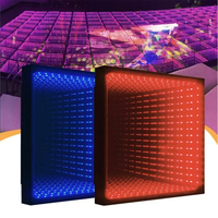 RGBW Laser RGB LED Projection Mobile 18 "Carrelage DMX Faisceau Piste de Danse pour KTV Aluminium Verre Monté au Sol pour Clubs Mariages