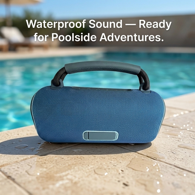 Portable Outdoor Speaker with Waterproof Design Rechargeable Battery Ultra-Long Playtime Powerful Bass Sound