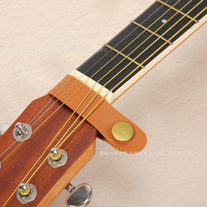Sangle de cou pour guitare ukulélé, sangle universelle en cuir PU pour instruments de musique - Product Image 1