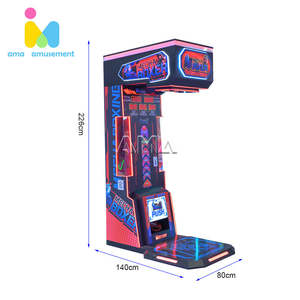 مصنع AMA متنزه تعمل عملة جائزة الفداء ضرب الهدف الرياضة محاكاة الإلكترونية الملاكمة لعبة الورق آلة - Product Image 2