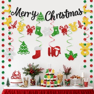 EASTTERN Set Dekorasi Natal Baru Berkilau, Garland Spiral Gantung, Aksesoris Hias - Product Image 5