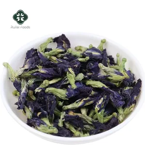 Çin yüksek kaliteli organik doğal kuru mavi kelebek bezelye çiçek çayı doğal sağlıklı güzellik bakımı kurutulmuş kelebek bezelye çiçek