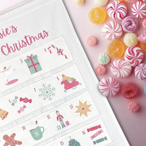 Personalised Canvas <strong>Advent</strong> <strong>Calendar</strong> <strong>Sweet</strong> Design 24 Pockets Christmas <strong>Calendar</strong> Home Wall Hanging Xmas Decor - Product Image 6
