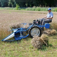 Moissonneuse-lieuse agricole BCS montée sur tracteur pour la récolte du blé, du riz, du sésame, du soja, de la paille de maïs et des joncs