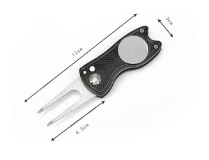 Outil de réparation de divots de golf personnalisé en acier inoxydable avec fourche à pitch, design ergonomique, taille compacte, emballage personnalisé - Product Image 6
