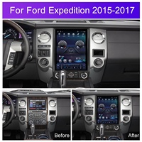 Podofo 12.1 ''Autoradio Android pour Ford Expedition 2015-2017 CarPlay 4 + 64GB 8Core TS10 Écran Vertical GPS WiFi 4G DSP FM AM