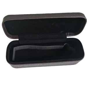 Suministro directo de fábrica, bandeja de cuero negro para exhibir joyas, anillos, collares, con inserto de EVA, caja de regalo para exhibir joyas. - Product Image 3