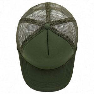 Casquette de baseball personnalisable en gros, en stock, avec broderie, 5 panneaux, snapback, maille, style camionneur, avec corde - Product Image 3