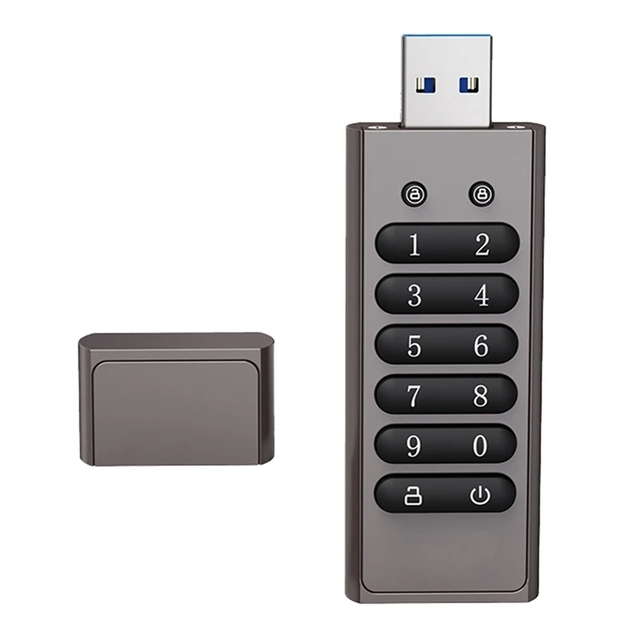 Data Password Number Encryption USB Flash Drive 32GB 64GB 128GB 256GB USB3.0 High Quality Encrypted Usb Drive