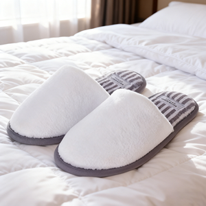 Đế dép có thể tùy chỉnh logo, kiểu dáng mới, dành cho người lớn và trẻ em, chất liệu vải san hô trắng, dùng cho nhà, khách sạn, đám cưới, du lịch, có đế chống trơn trượt - Product Image 1