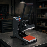 Petite machine de transfert thermique pour l'impression d'étiquettes de vêtements et d'étiquettes de col, modèle 12*12