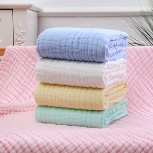 Logo personnalisé serviettes de bain marque privée bébé serviette de bain nouveau-né doux gaze à bulles de coton serviette de bain - Product Image 5