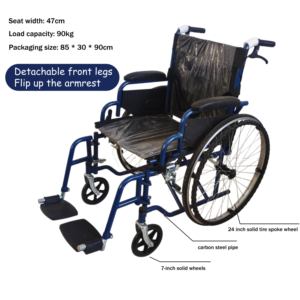 Fauteuil Roulant Manuel Pliant et Léger, Vente en Gros Usine, <span class=keywords><strong>pour</strong></span> Personnes Handicapées Adapté aux Traitements de Rééducation - Product Image 5