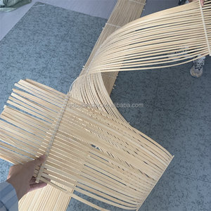 Bandes de bambou flexibles en gros E-412 Bandes de bambou naturel Tissage de saule Matériaux de bambou naturel Installation artistique - Product Image 3