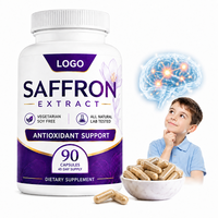 Capsules d'extrait de safran en marque blanche OEM sans sucre pour améliorer la mémoire, le sommeil et la gestion du poids – Supplément pour adultes – Fabricant en gros