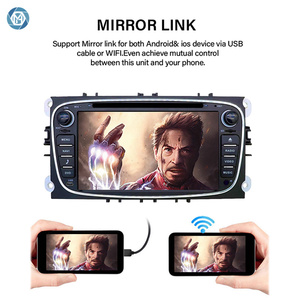 Android 9 pollici 2 Din lettore multimediale DVD auto GPS abilitato Radio Stereo per <span class=keywords><strong>Ford</strong></span> <span class=keywords><strong>Focus</strong></span> 2 II Mondeo S-MAX C-MAX 1 <span class=keywords><strong>anno</strong></span> di garanzia - Product Image 5