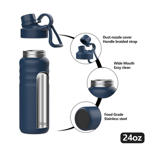 Gimnasio al aire libre Deportes 24oz Acero inoxidable aislado Botella de agua fría y caliente - Product Image 3